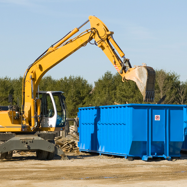 can i choose the location where the residential dumpster will be placed in Olmsted IL